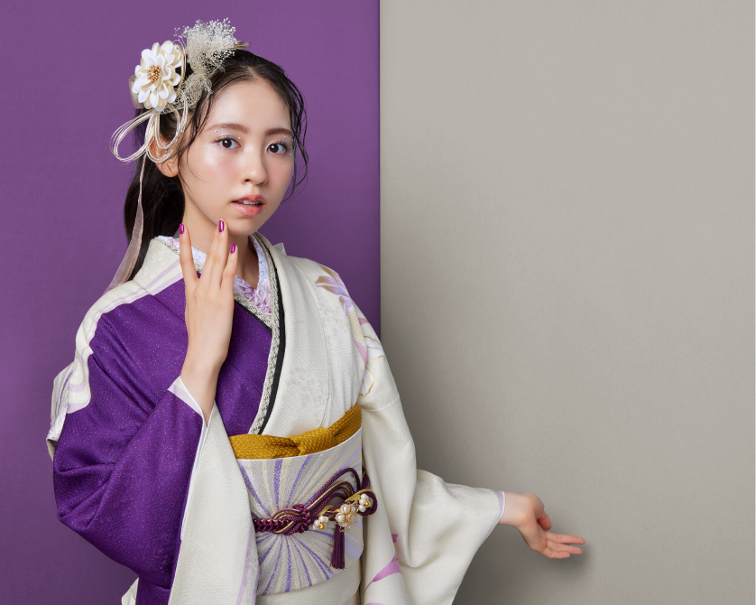 振袖 型友禅 古典柄 ちりめん 豪華 身丈167cm