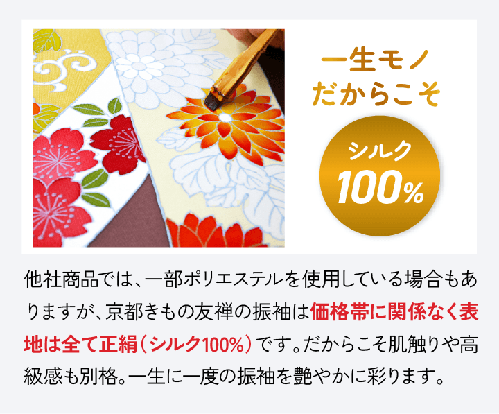 シルク100%使用 詳細