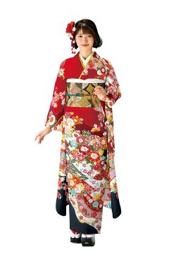 No.1070 正絹 京友禅【期間限定OFF価格】｜成人式の振袖レンタル 