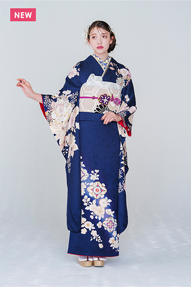 【新品/京友禅】優美で上品な牡丹と桜柄は、王道ながらリッチな一着