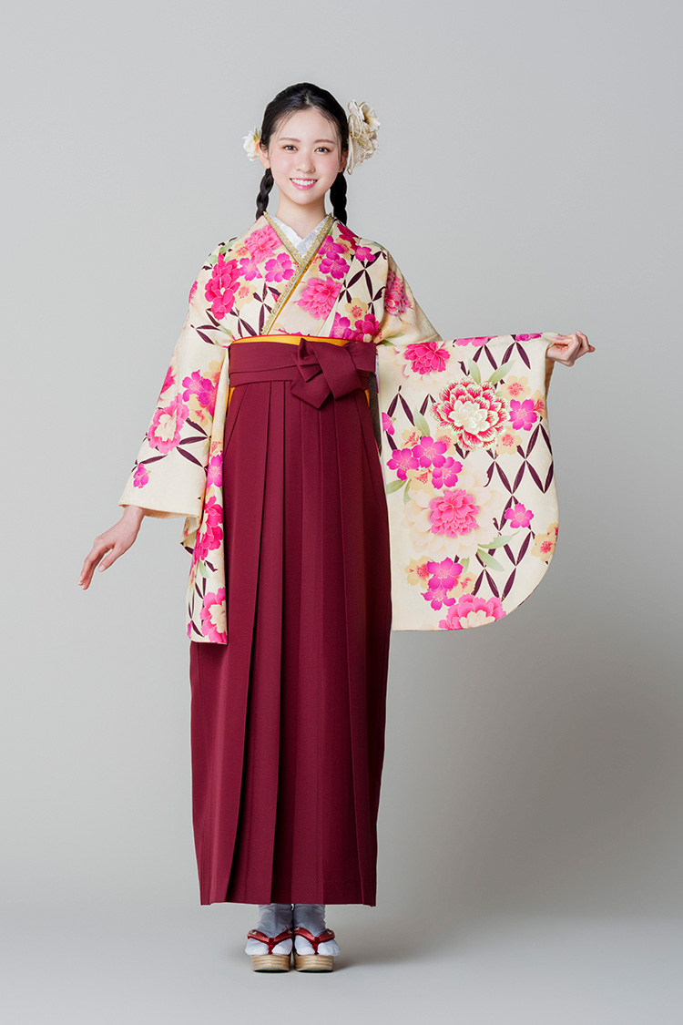 二尺袖きもの No.6520/袴 No.6903