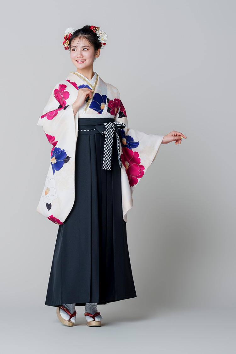 二尺袖きもの No.6537/袴 No.6919