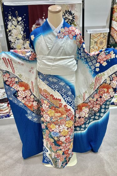 正絹　桃山絞り