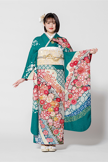 314_正絹 手絞り刺繡 (商品詳細あり)