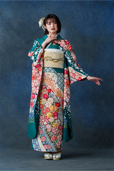 314_正絹 手絞り刺繡