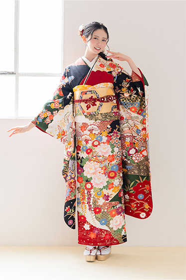 No.1624 【新品/京友禅】ふんわりとして黄色に全体に広がる花柄
