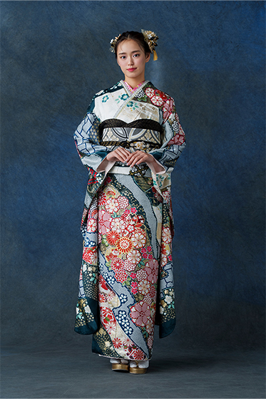 330_正絹 手絞り刺繡