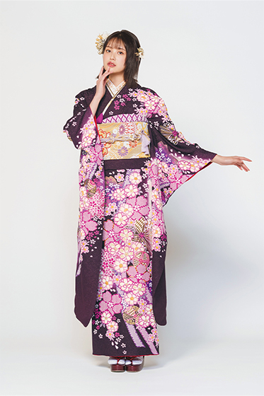 332_正絹 手絞り刺繡