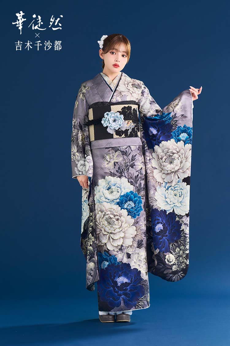 NEW【ブランド振袖】華徒然×吉木千沙都 HT-253 / 1枚目